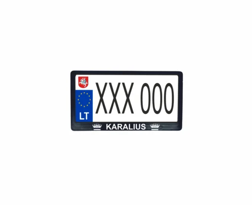 JAV tipo rėmelis numeriui - karalius