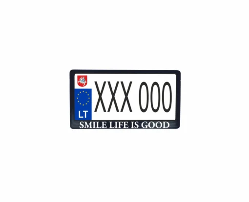 JAV tipo rėmelis numeriui - smile life is good