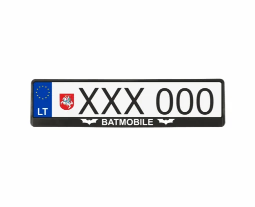 Juodi numerių rėmeliai - BATMOBILE